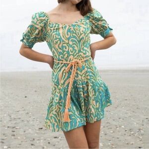 Anna Cate Emery Lined Cotton Mini Dress